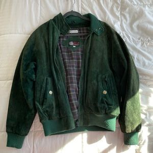 Vintage Men’s Green Leather Authentic Imports Jacket (The Andover Shop)